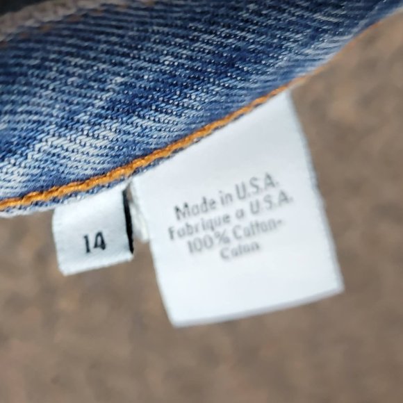 RARE Vintage Calvin Klein High Mom Shorts Size 14 100 COTTON MADE IN THE USA - Picture 11 of 13